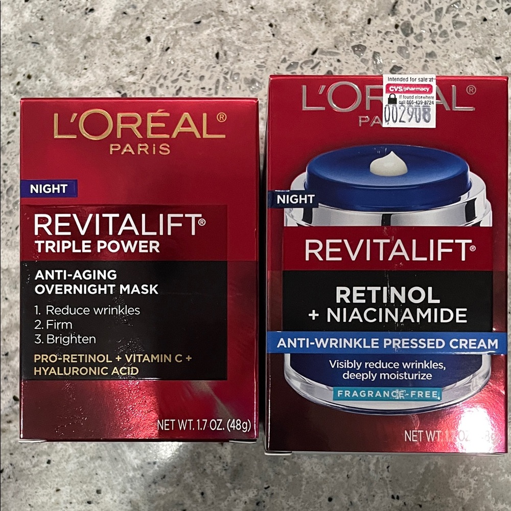 L'Oreal Paris Revitalift Triple Power Anti Aging Overnight Mask & Retinol Niacin